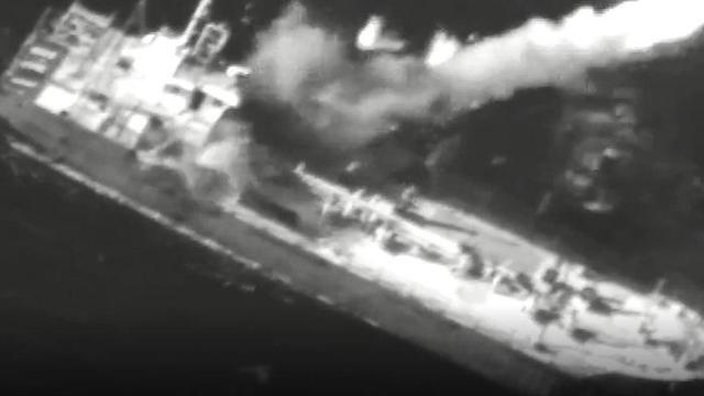 Уничтожение корабля-цели. Фото: пресс-служба ЦАХАЛа