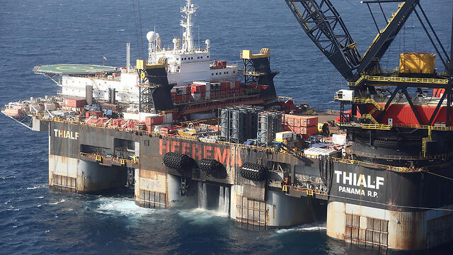 The Levaithan gas field, west of Isrel's northern port city of Haifa