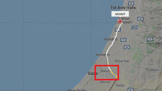 Курс перехваченного самолета