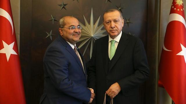 MK Tibi and Turkish Presidetn Erdogan (צילום: לשכת הנשיא ארדואן ) MK Tibi and Turkish Presidetn Erdogan