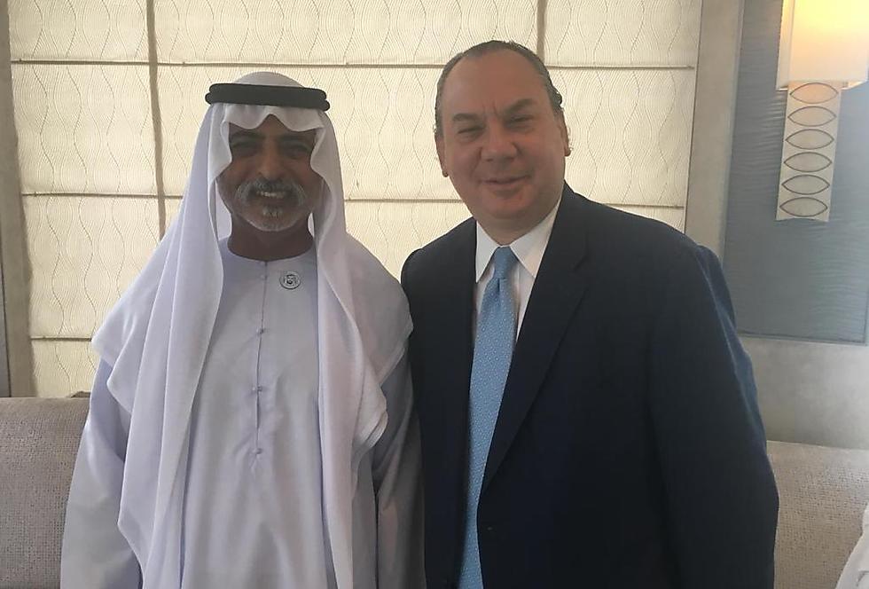 Раввин Шнаер и шейх в ОАЭ