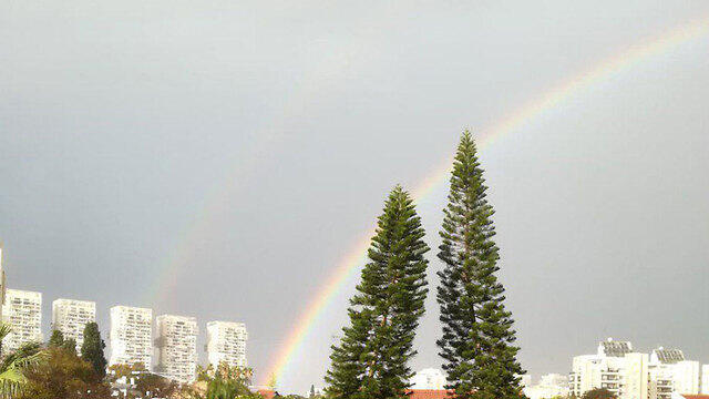 Радуга в Ришон ле-Ционе. Фото: Вики Элькалай