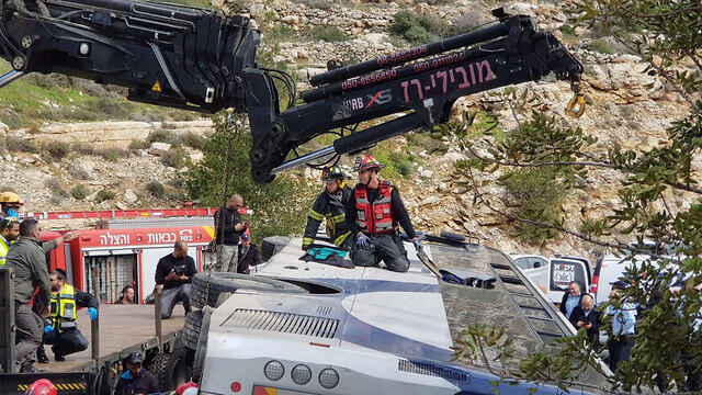 Getting the bus uprightnullnull Getting the bus upright