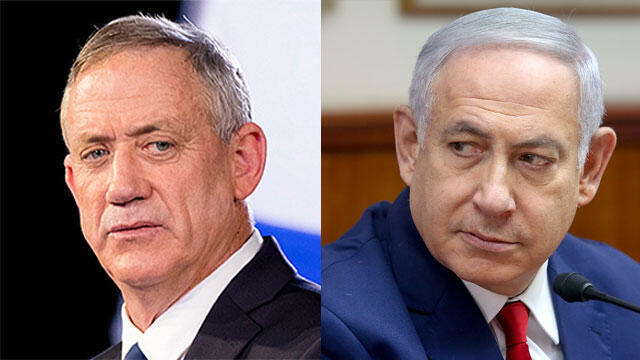 Бени Ганц, Биньямин Нетаниягу. Фото: EPA, Марк Исраэль Салем