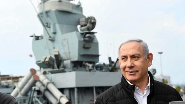 Prime Minister and Defense Minister Netanyahu at the Haifa Navy Base (צילום: חיים צח לע"מ) Prime Minister and Defense Minister Netanyahu at the Haifa Navy Base