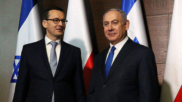 Polish Prime Minister Mateusz Morawiecki and Prime Minister Benjamin Netanyahu (צילום: רויטרס) Polish Prime Minister Mateusz Morawiecki and Prime Minister Benjamin Netanyahu