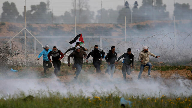 Friday clashes along the Gaza border