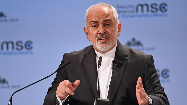 Iran's Foreign Minister Mohammad Javad Zarif gives a speech in Munich in February (צילום: רויטרס) Iran's Foreign Minister Mohammad Javad Zarif gives a speech in Munich in February