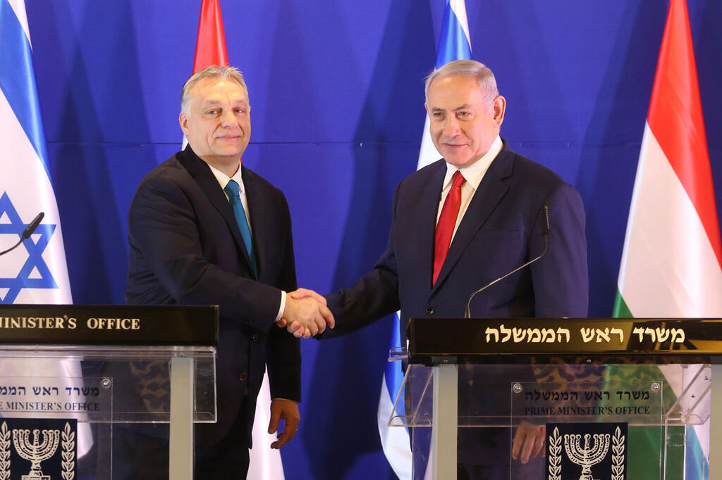 Orban and Netanyahu in Jerusalem, 2019 (Photo: Marc Israel Sellem) פגישה בין ראש הממשלה בנימין נתניהו עם ראש ממשלת הונגריה, ויקטור אורבן