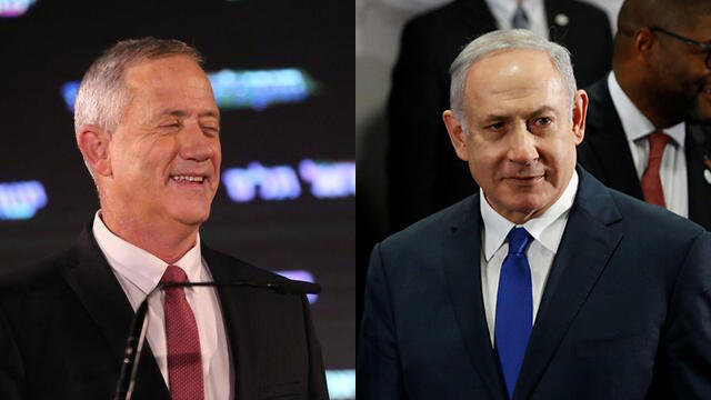 Benny Gantz and Benjamin Netanyahu