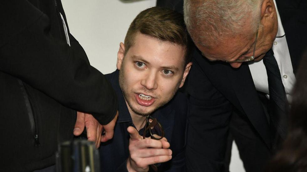 Яир Нетаниягу в суде. Фото: Яир Саги