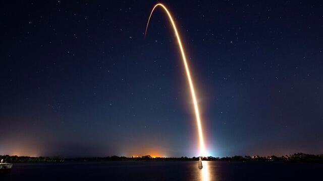 Старт ракеты-носителя космического модуля "Берешит". Фото: SpaceX