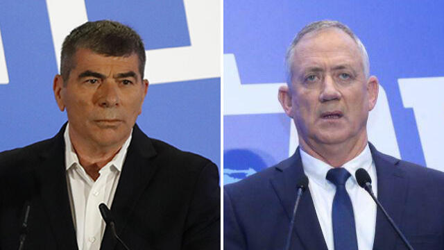 Габи Ашкенази, Бени Ганц. Фото: Моти Кимхи, AFP