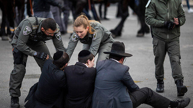 Ultra-Orthodox protest proposed conscription law
