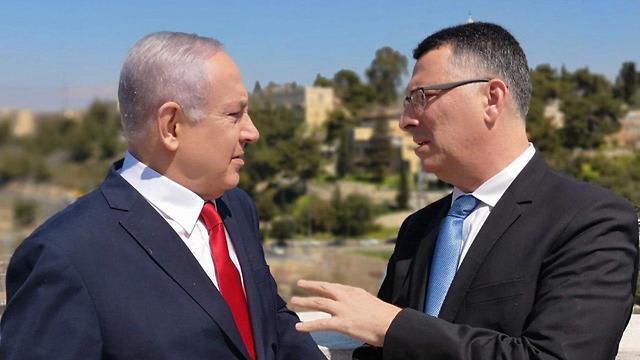 Benjamin Netanyahu and Gideon Saar
