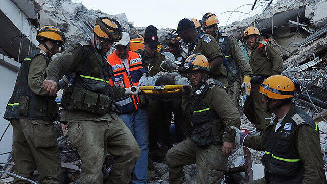 IDF rescue personnel in Haiti after the 2010 earthquake