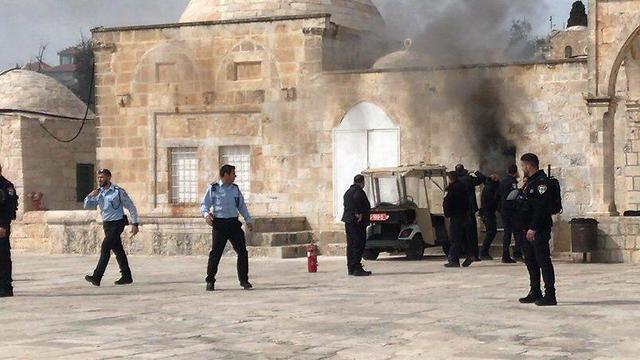 Police station burned after Molotov cocktail attacknullnull Police station burned after Molotov cocktail attack