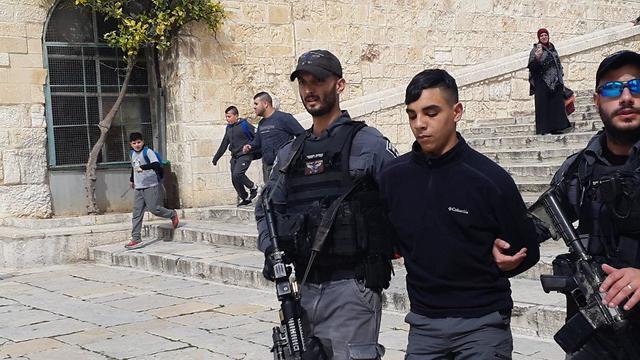 Арест участника беспорядков на Храмовой горе