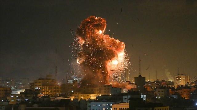 IDF strike on Hamas targets in Gaza following March 14 rocket attack on central Israel