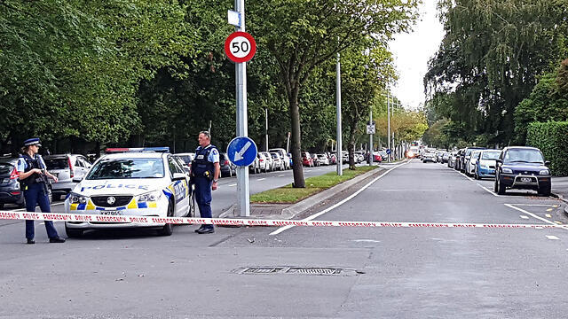 Оцепление на улицах Крайстчерча. Фото: AFP