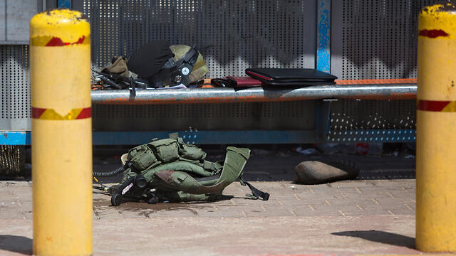 The scene of the attack that killed Staff Sgt. Gal Keidan (Photo: AP)