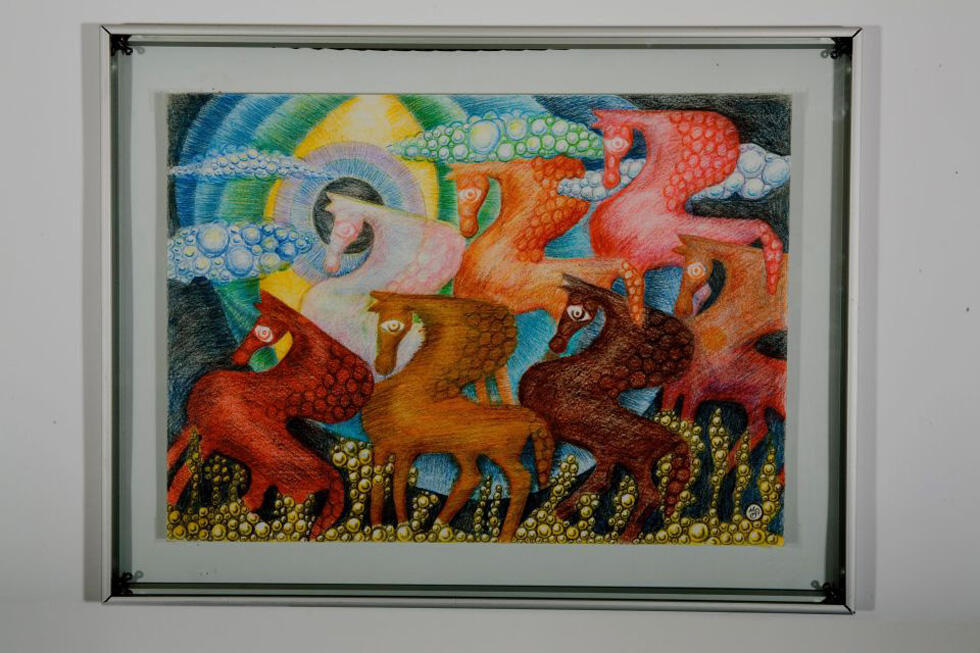 Работа Беллы Маргулис (фоторепродукция из архива художницы)