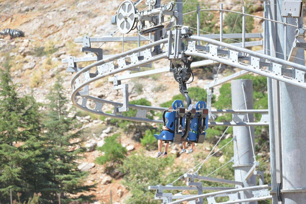 SkyRider движется по воздушным рельсам длиной 320 м. Фото: пресс-служба