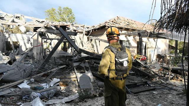 Разрушенный ракетой дом. Фото: Яир Саги