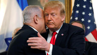 בנימין נתניהו פגישה עם נשיא ארה"ב דונלד טראמפ וושינגטון ארה"ב