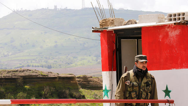 A Syria military post in the Syrian Golan (Photo: Reuters) A Syria military post in the Syrian Golan