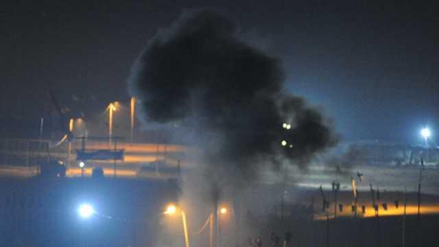 Ночные беспорядки на границе сектора Газы. Фото: Ави Роках