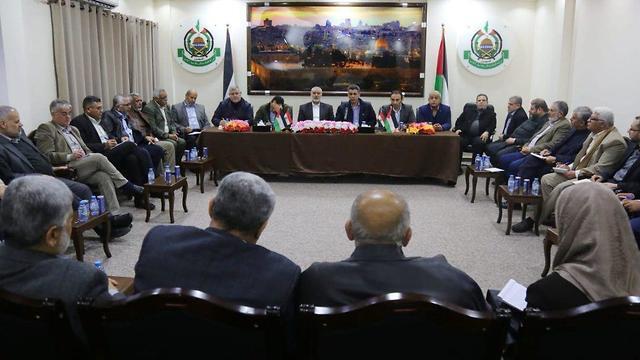 An Egyptian delegation meets with Hamas officials in Gaza, March 2019nullnull An Egyptian delegation meets with Hamas officials in Gaza, March 2019
