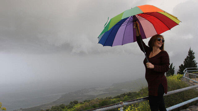 Rain in Golan Heights on Sunday
