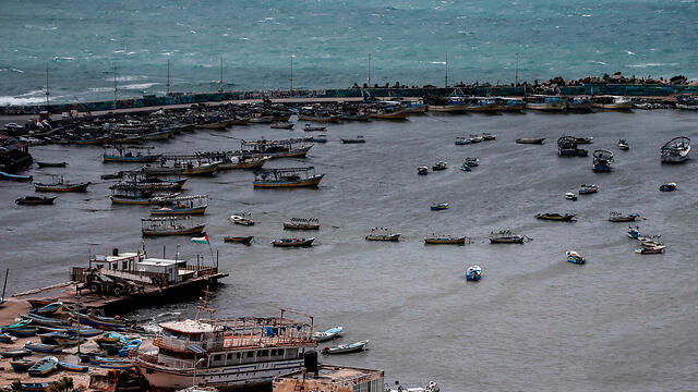 Gaza fishermen at Gaza Port (Photo: AFP) 