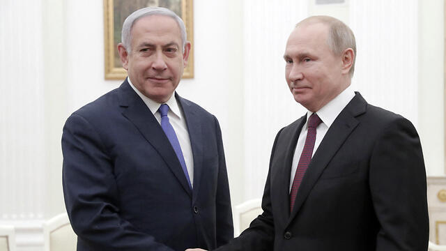Vladimir Putin and Benjamin Netanyahu in Moscow
