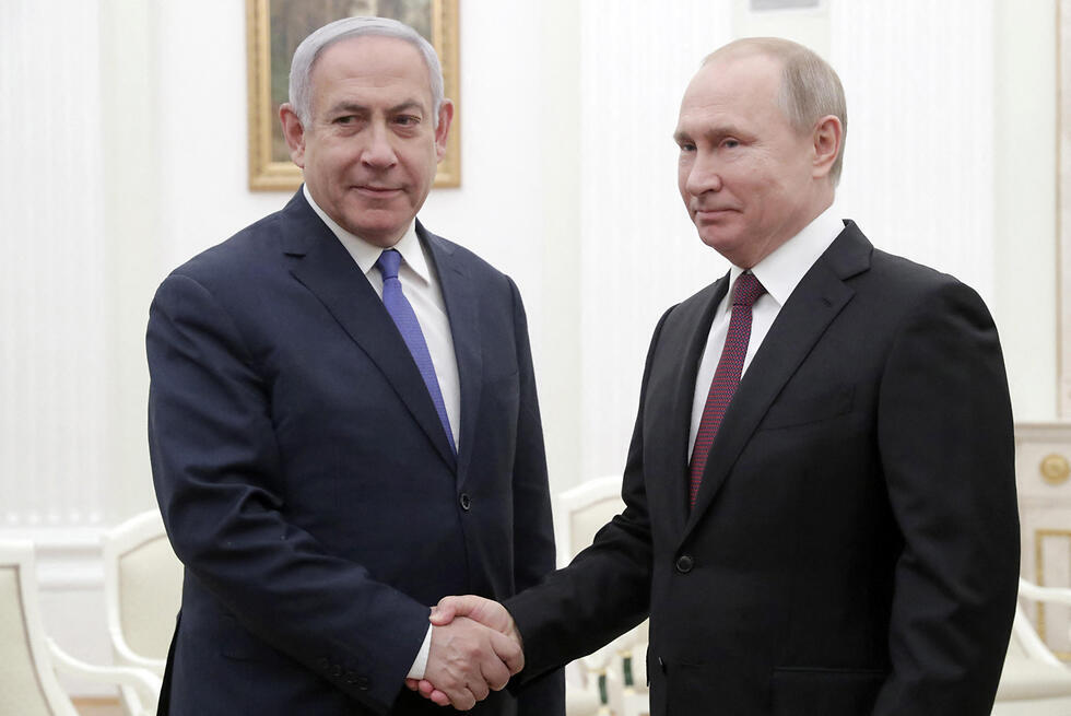 Нетаниягу и Путин на встрече в Москве 4 апреля. Фото: МСТ (צילום: mct) Нетаниягу и Путин на встрече в Москве 4 апреля. Фото: МСТ