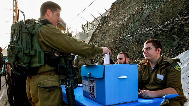 Troops on Gaza border cast their ballots