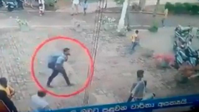 Террорист перед взрывом