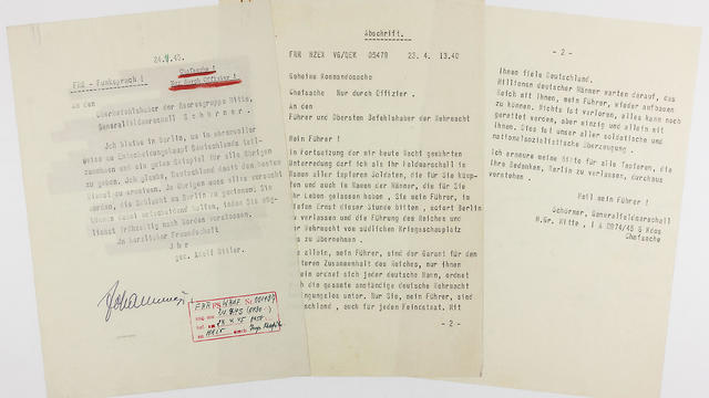 Hitler's 'suicide note' up for auction