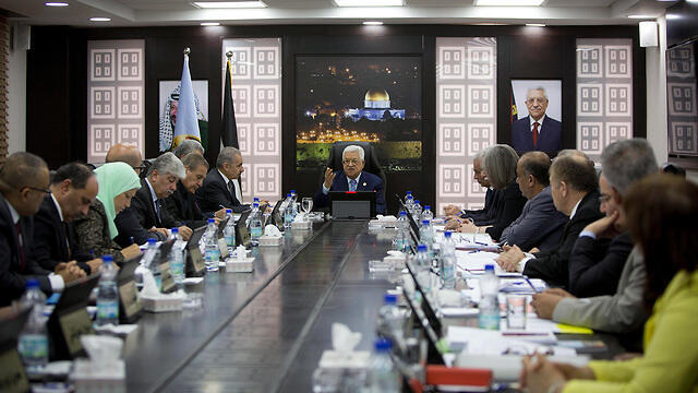 Palestinian Authority Cabinet metting in Ramallah