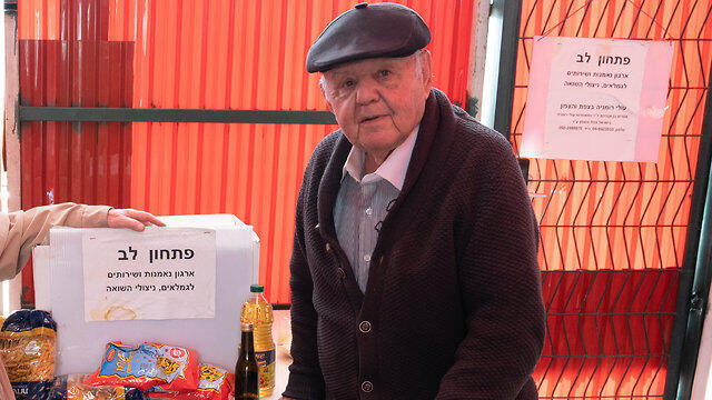 Ben-Avraham during his volunteer work