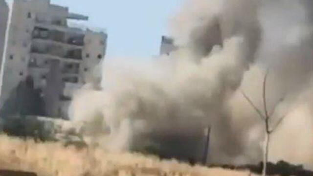 Взрыв ракеты в Ашкелоне