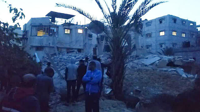Palestinians inspect damage caused by IDF strikes in Gaza