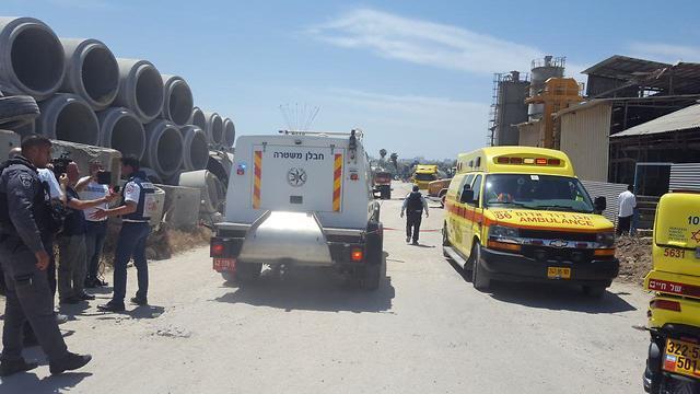 The site of a rocket strike on an Ashkelon factory