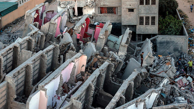  Damage in Gaza from an IAF strike