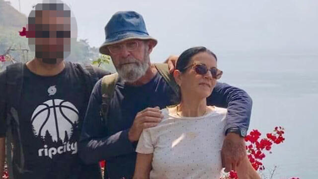 Iris Eden with Moshe Feder (באדיבות המשפחה) Iris Eden with Moshe Feder