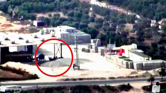 IDF strikes a terror target in Gaza (צילום: דובר צה"ל ) IDF strikes a terror target in Gaza