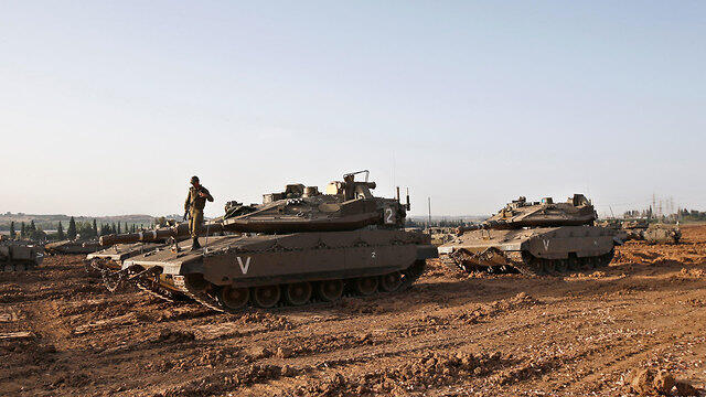 IDF troops on the Gaza border