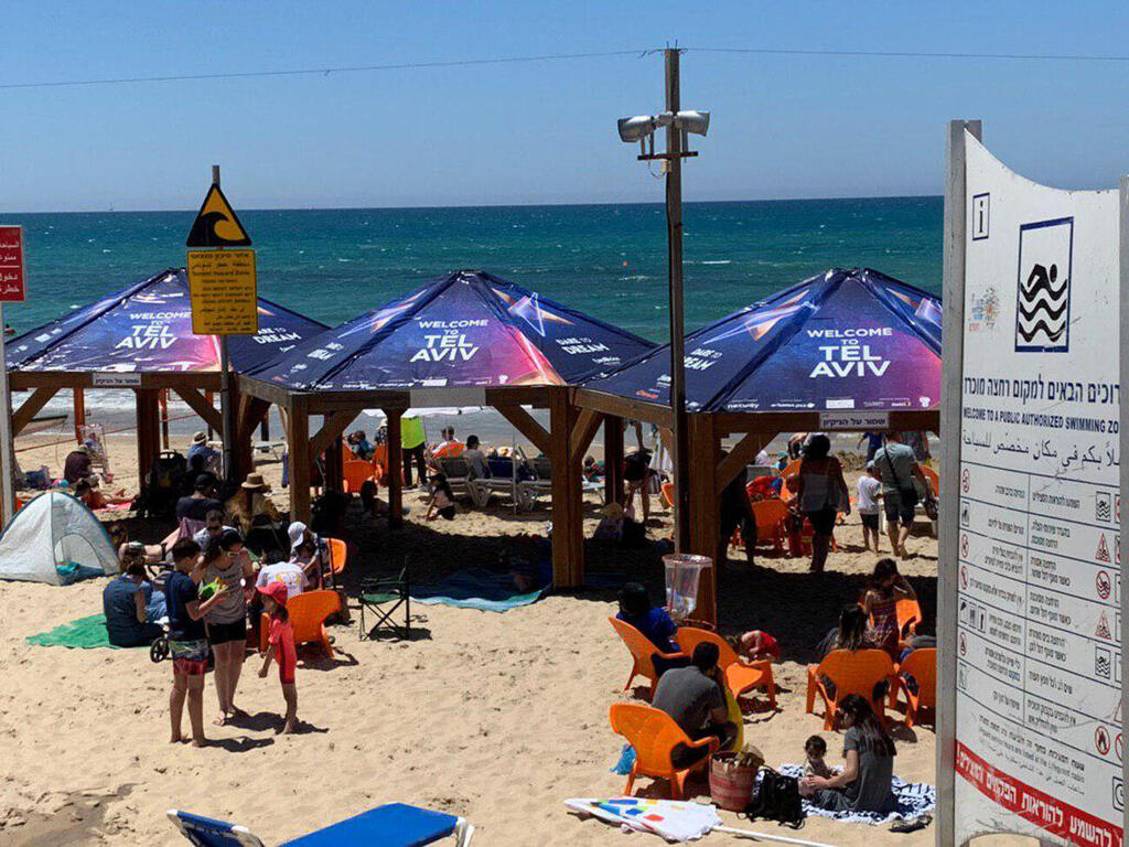 הכנה הכנות לקראת אירוויזיון 2019 טיילת חוף  תל אביב ישראל