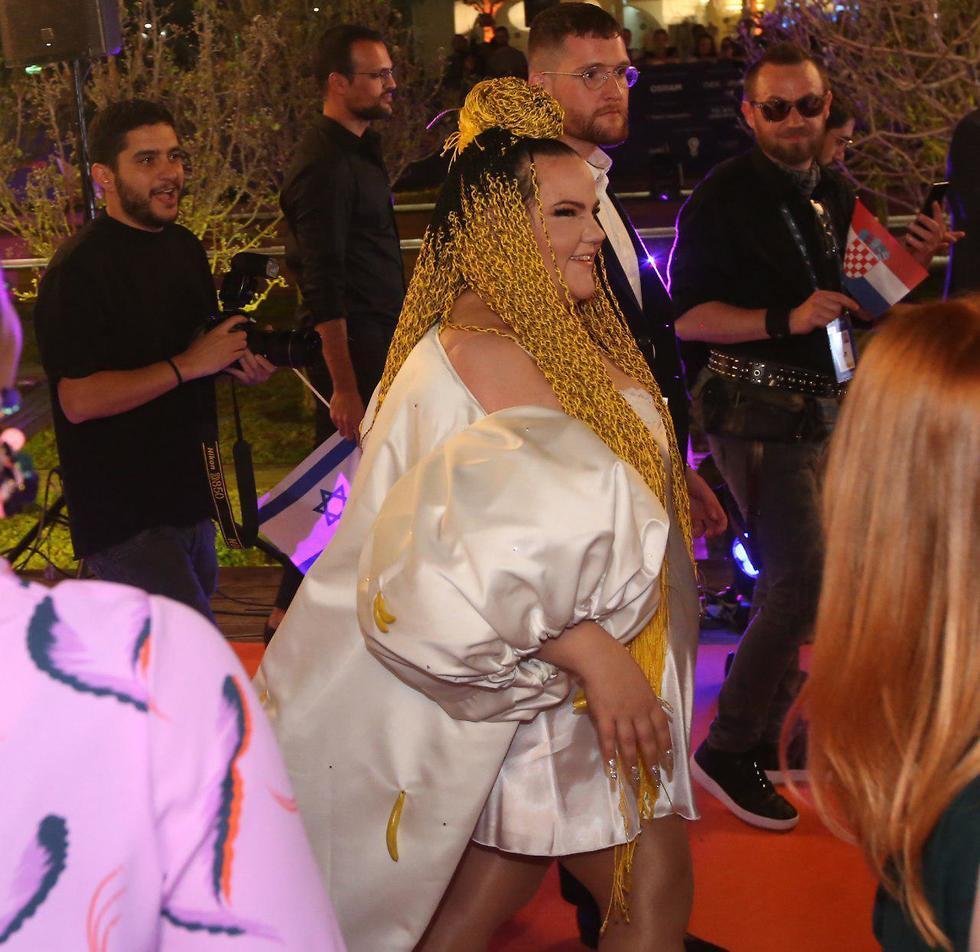 Нета Барзилай на Oранжевой дорожке. Фото: Орен Ахарони (צילום: אורן אהרוני) Нета Барзилай на Oранжевой дорожке. Фото: Орен Ахарони